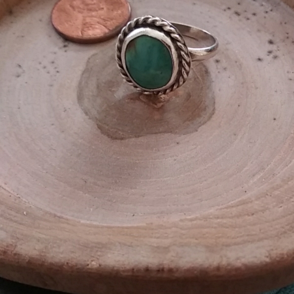 vintage green turquoise ring Jewelry - Estate green turquoise ring FINAL price